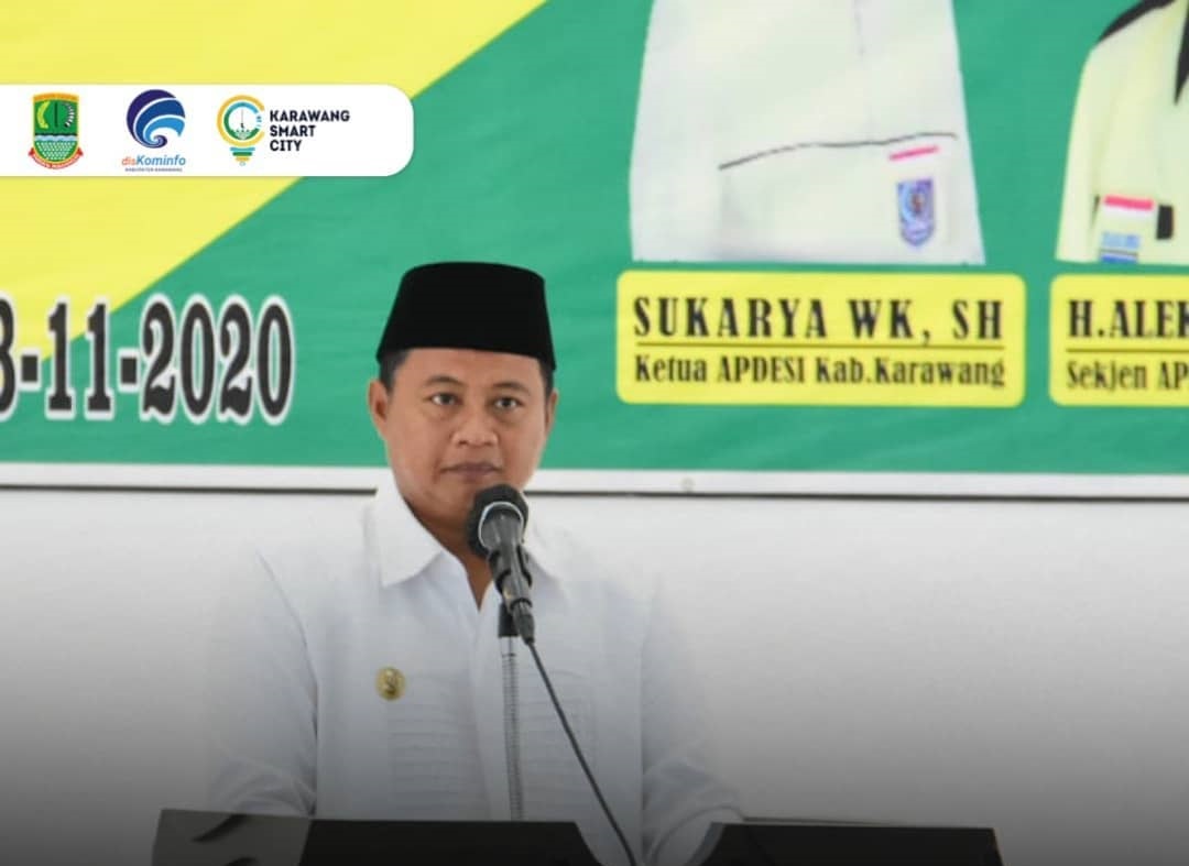 Wakil Gubernur Jabar Lantik Pengurus Asosiasi Perangkat Desa Karawang Periode 2020-2025
