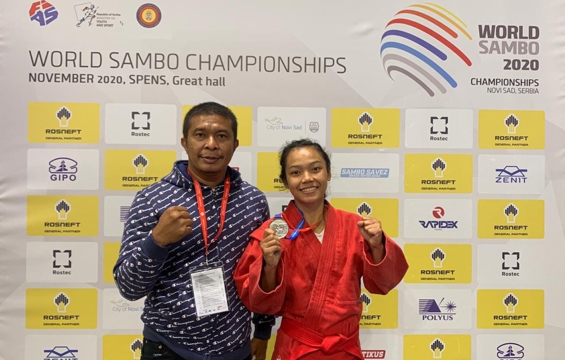 Mojang Asal Karawang Raih Medali Perak World Youth and Junior SAMBO Championships di Serbia