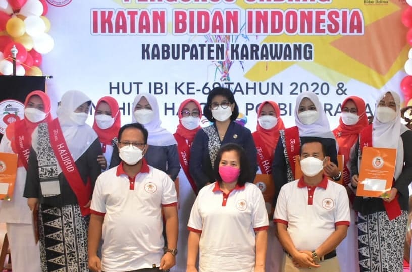 Ikatan Bidan Indonesia Karawang Gelar HUT IBI ke-69 Launching Pelayanan HaloBid