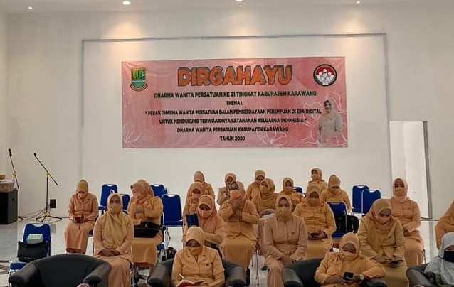 Dharma Wanita Persatuan Kabupaten Karawang Peringati HUT ke-21